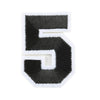 Varsity Number Iron On Patch - Minimum Mouse