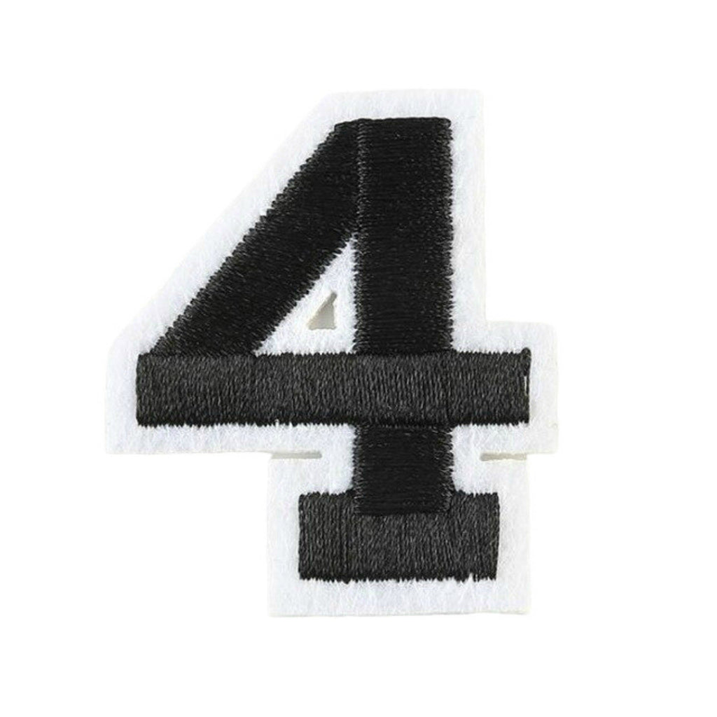 Varsity Number Iron On Patch - Minimum Mouse