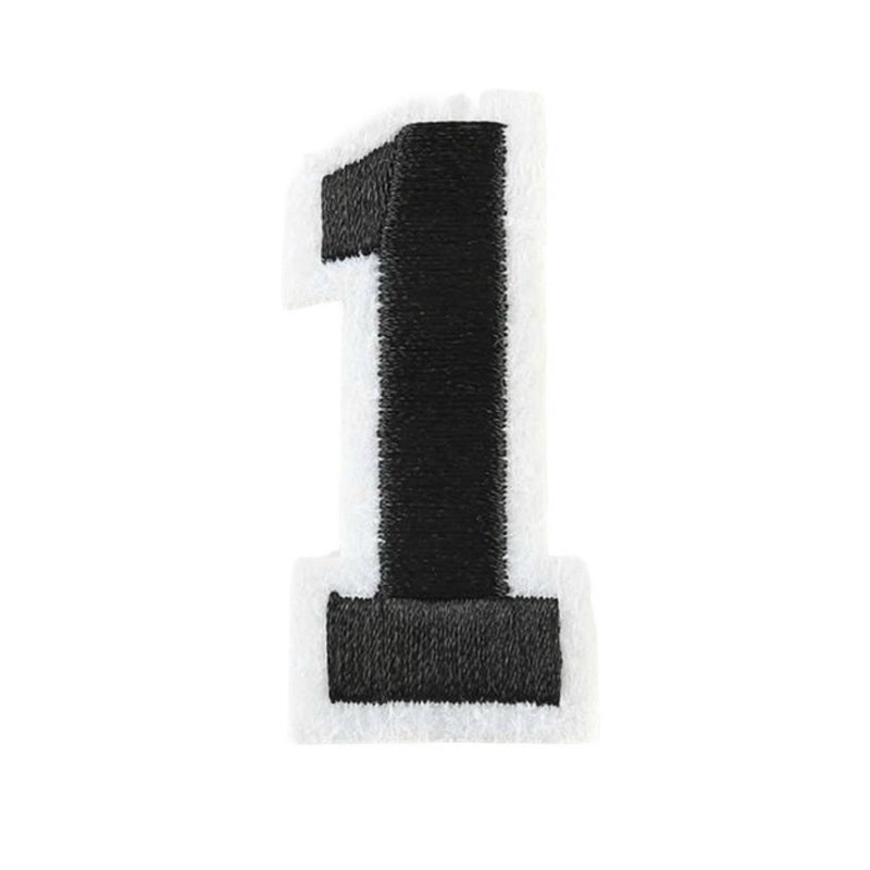 Varsity Number Iron On Patch - Minimum Mouse