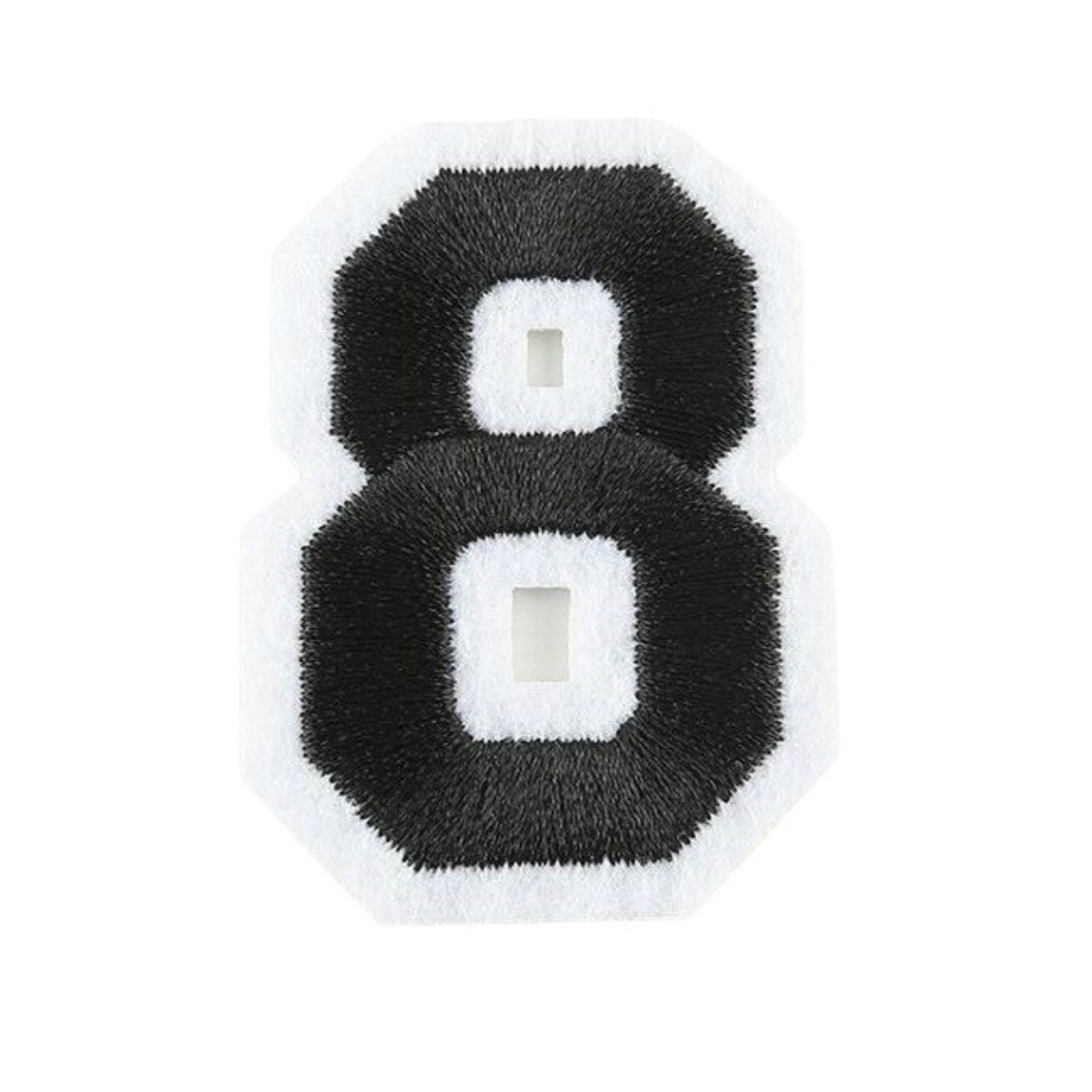 Varsity Number Iron On Patch - Minimum Mouse