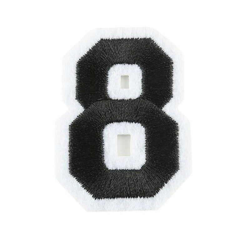 Varsity Number Iron On Patch - Minimum Mouse