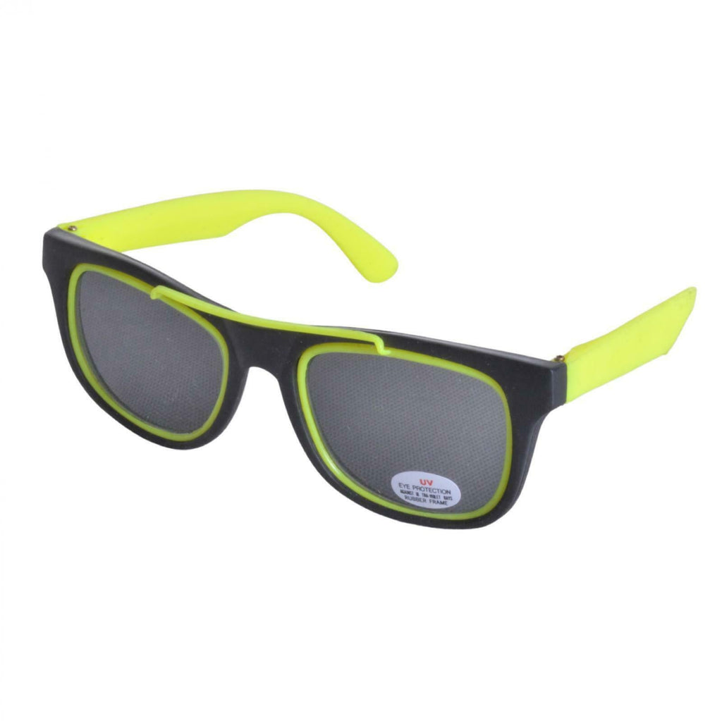 Vintage 1980s Deadstock Neon Rubber Wayfarer Sunglasses - Minimum Mouse