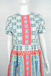 Vintage 50's Patterned Cotton Day Dress 8-10 - Minimum Mouse