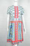 Vintage 50's Patterned Cotton Day Dress 8-10 - Minimum Mouse