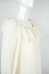 Vintage 60's Ivory Chiffon Babydoll Mini Dress 8-10 - Minimum Mouse