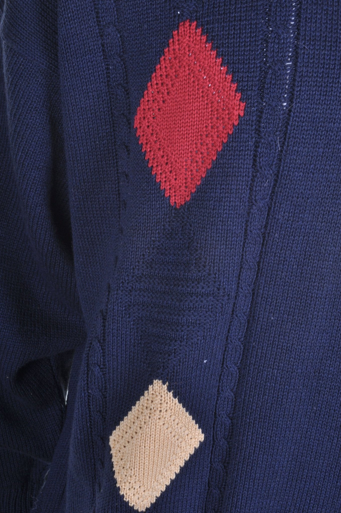 Vintage 80s Argyll Diamond Golf Jumper XL - Minimum Mouse