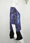 Vintage 80's Midnight Blue Sequin Top 8-10 - Minimum Mouse