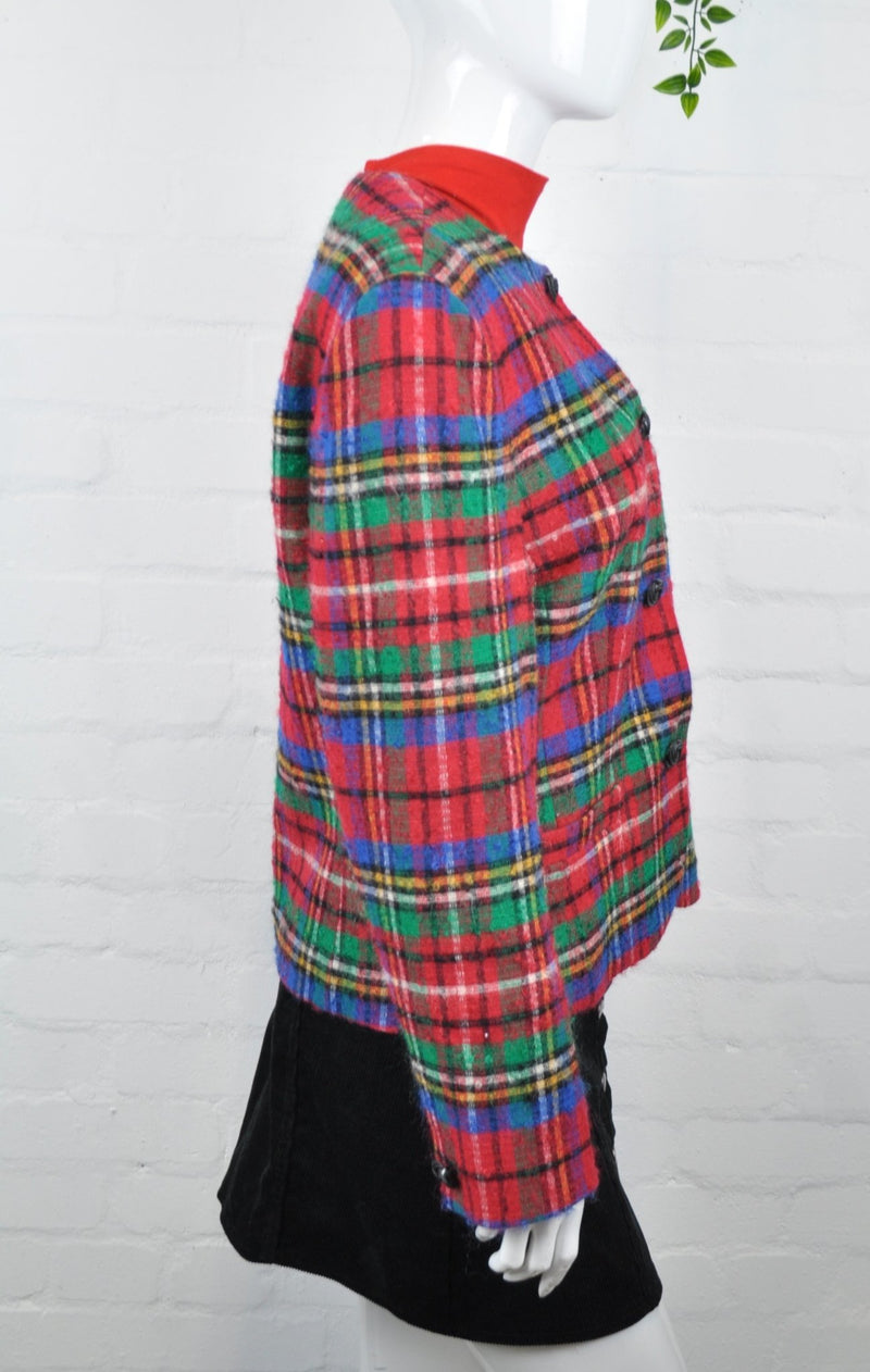 Vintage 80's Pendleton Red Tartan Jacket 12/14 - Minimum Mouse