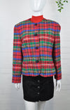 Vintage 80's Pendleton Red Tartan Jacket 12/14 - Minimum Mouse