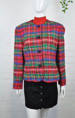 Vintage 80's Pendleton Red Tartan Jacket 12/14 - Minimum Mouse