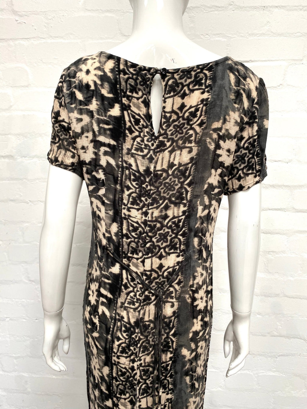 Vintage 90's Grey Tie Dye Midi Dress 10-12 - Minimum Mouse