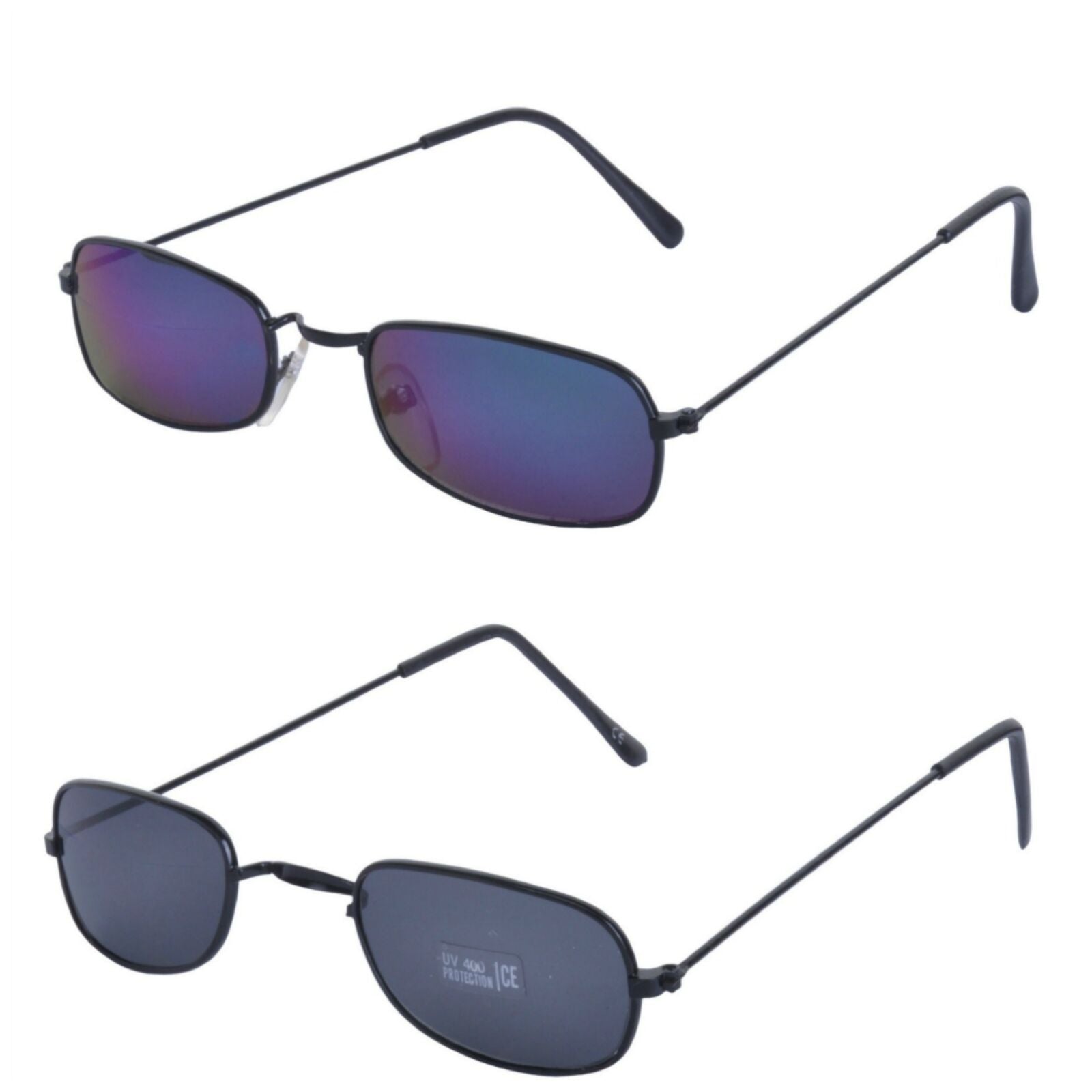 Vintage 90s Square Metal Sunglasses - Minimum Mouse