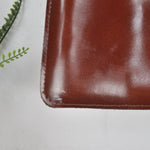 Vintage Chocolate Brown Satchel Style Handbag - Minimum Mouse