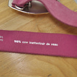 Vintage Y2K Pink Gemstone Trim Belt by Esprit - Minimum Mouse