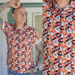 Vinyl Print Shirt by Run and Fly in Orange - Minimum Mouse
