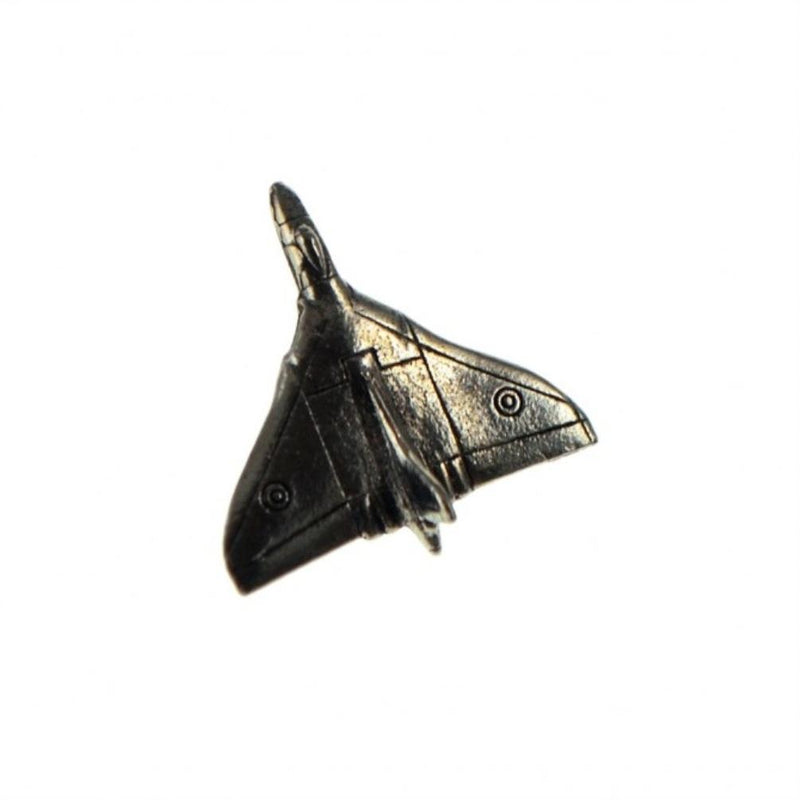 Vulcan Bomber Pewter Aeroplane Lapel Pin Badge - Minimum Mouse