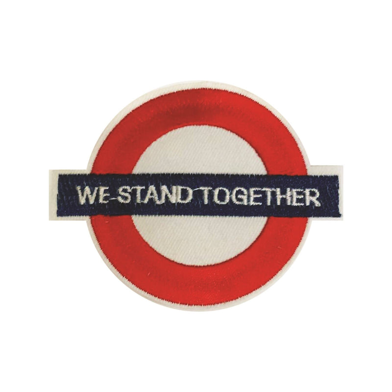 We Stand Together London Underground Iron On Patch - Minimum Mouse