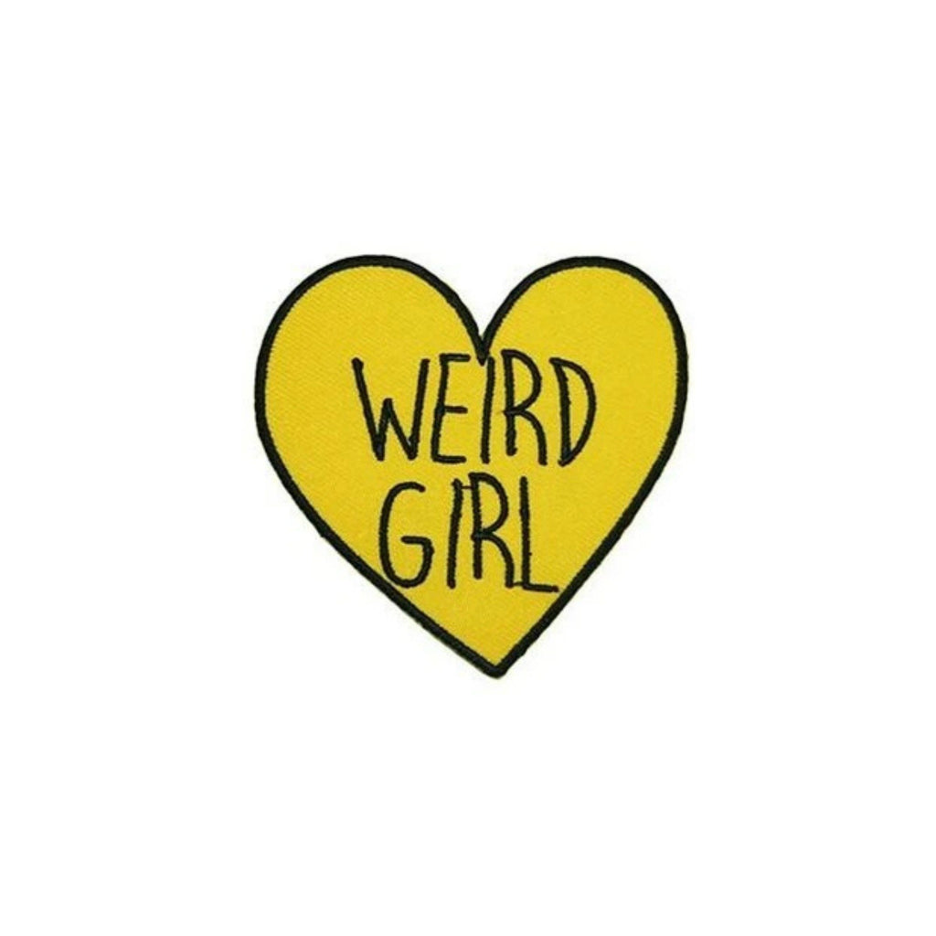 Weird Girl Iron On Patch - Minimum Mouse