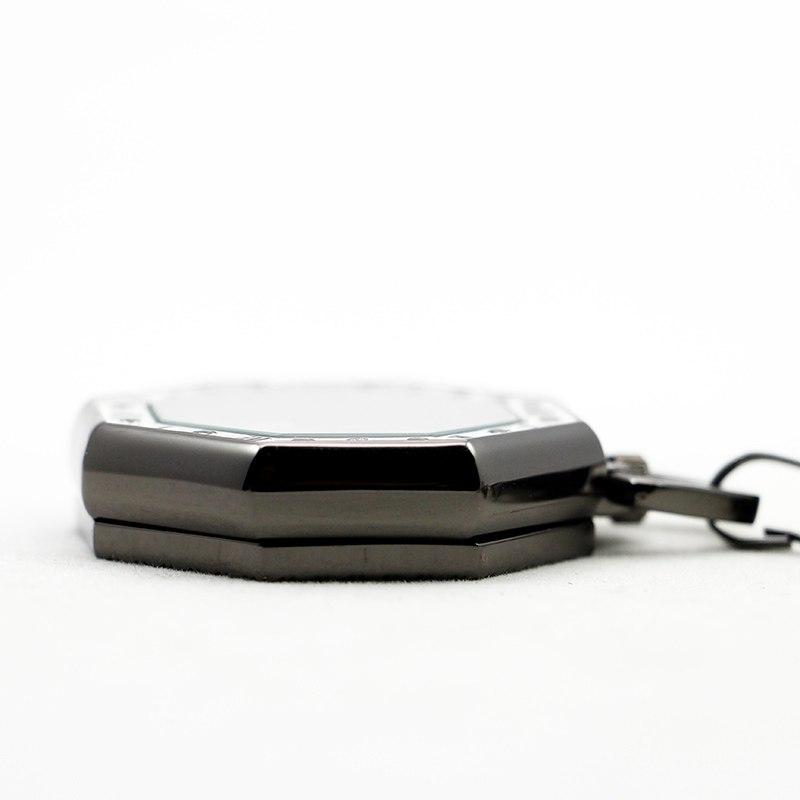 White Octagonal Mechanical Hand Wind Pocket Watch - Minimum Mouse