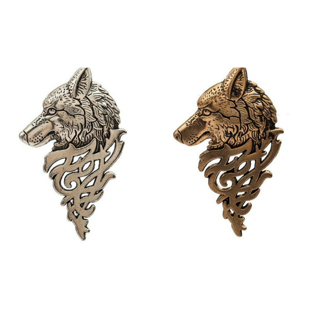 Wolf Head Metal Lapel Pin Badge - Minimum Mouse