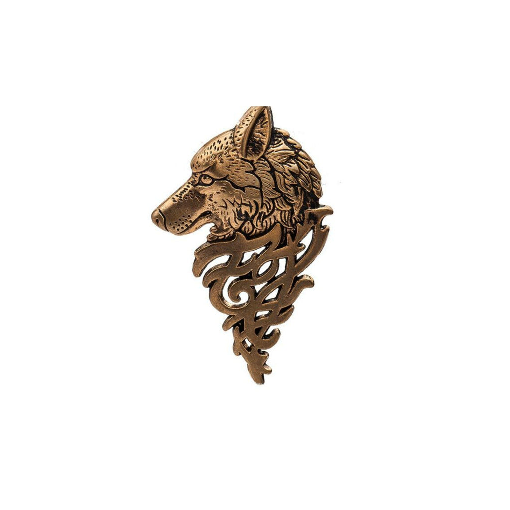 Wolf Head Metal Lapel Pin Badge - Minimum Mouse