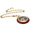 Wooden Case Mechanical Hand Wind Pocket Watch - Minimum Mouse