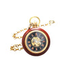 Wooden Case Mechanical Hand Wind Pocket Watch - Minimum Mouse