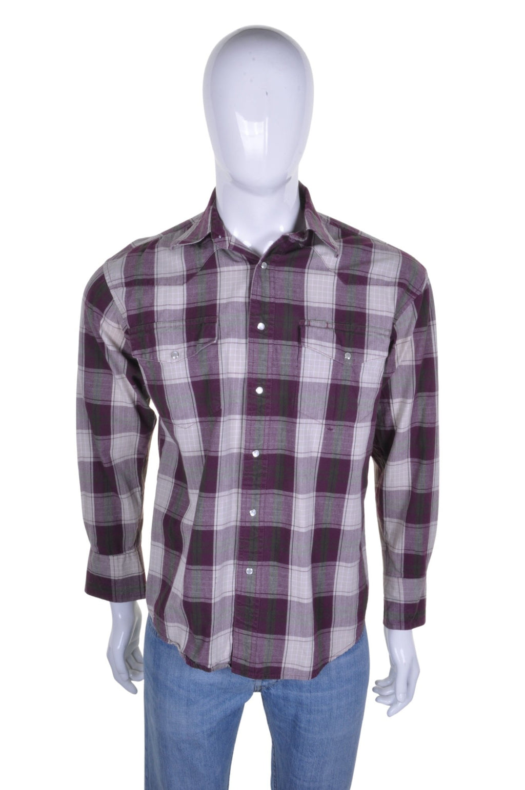 Wrangler Checked Western Shirt S - Minimum Mouse