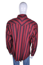 Wrangler Striped Western Shirt XXL - Minimum Mouse