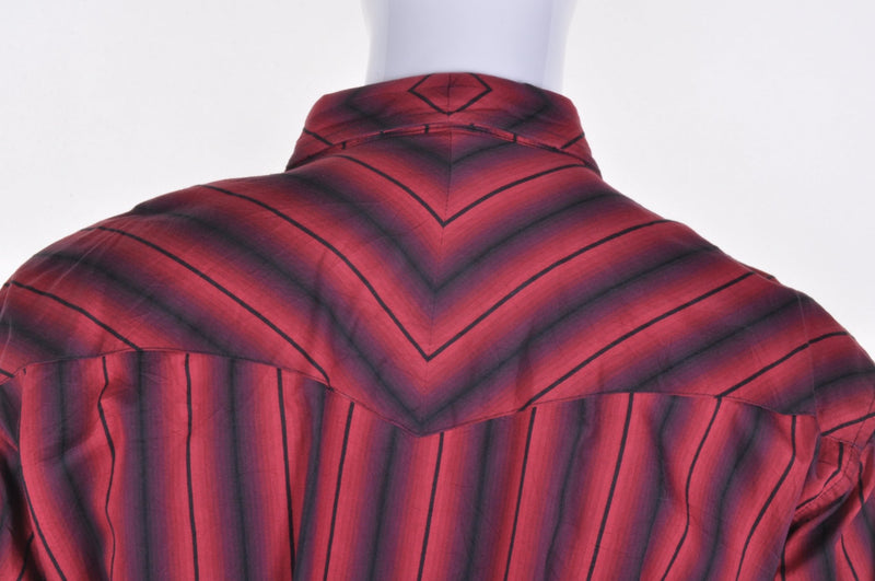 Wrangler Striped Western Shirt XXL - Minimum Mouse