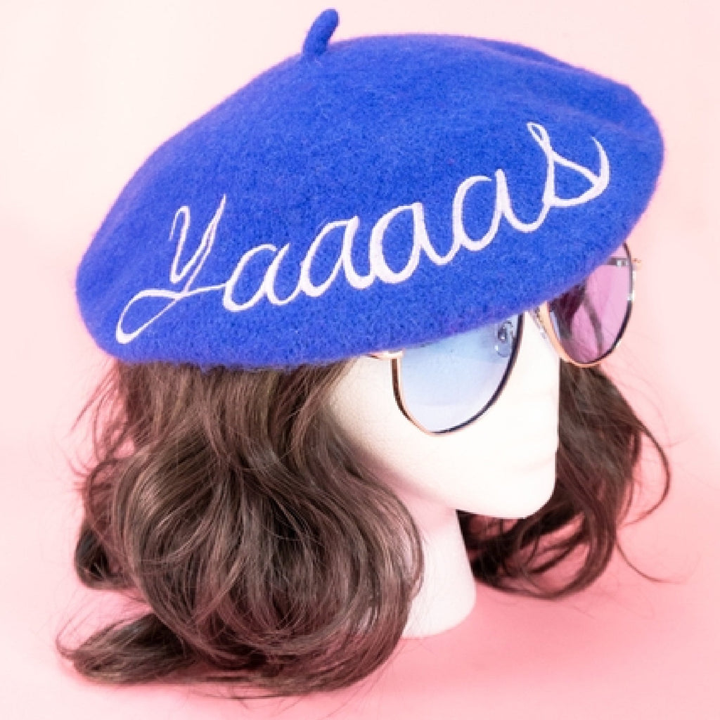 Yaaaas Royal Blue Beret - Minimum Mouse