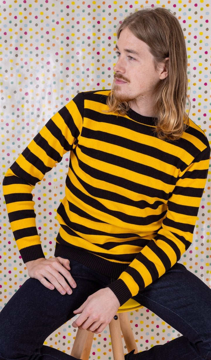 Yellow and Black Stripe Jumper by Run and Fly - Minimum Mouse